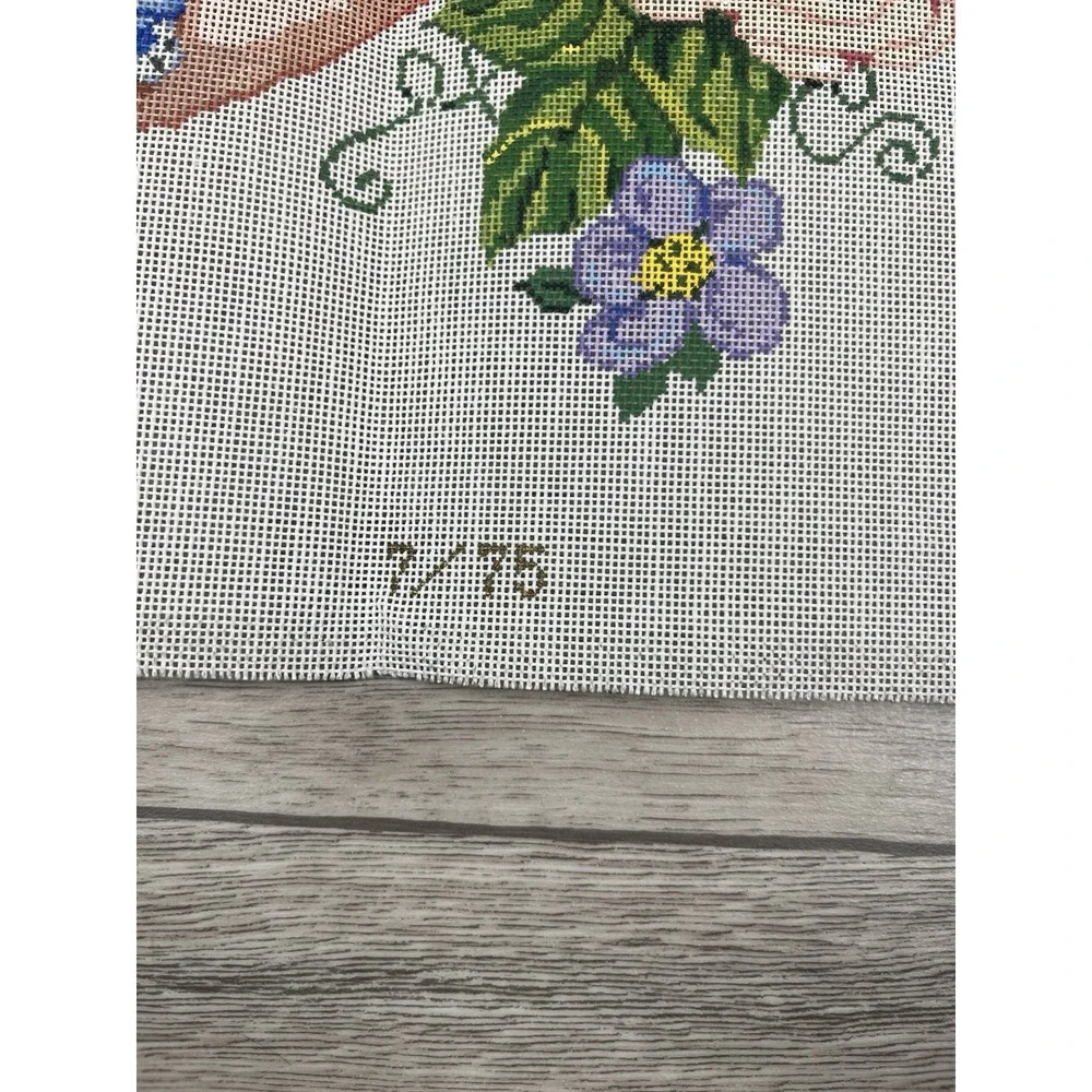 Sandra Gilmore Alainn Handpainted Needlepoint Canvas - Flower Girl May‎ Spring